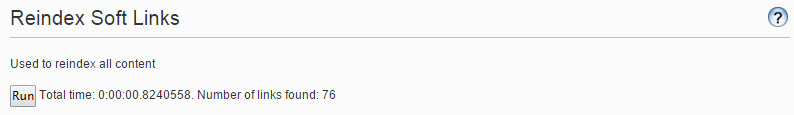 Reindex SoftLinks