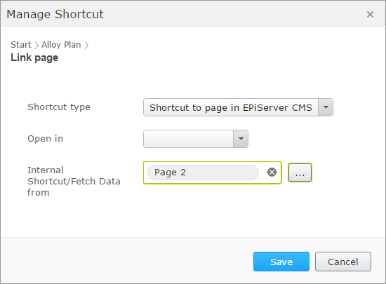 shortcut problem new page