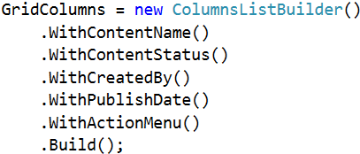 columns builder