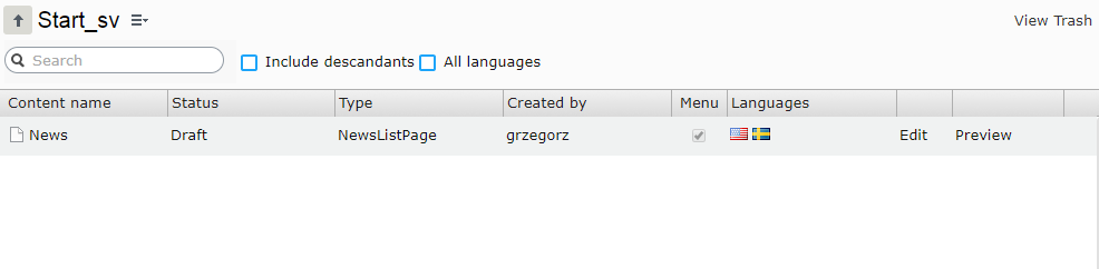 languages SV filtered