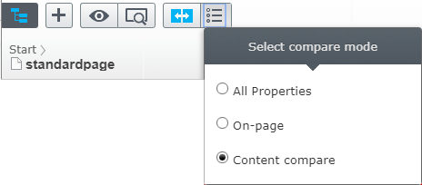 advanced compare mode options