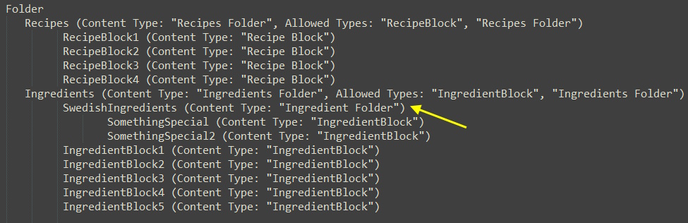 Create custom folder type in Edit Mode structure